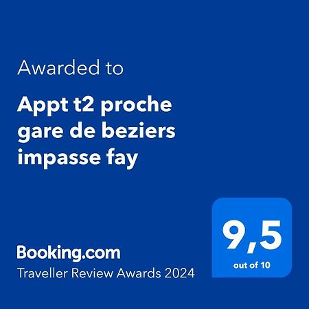 Appt T2 Proche Gare De Beziers Impasse Fay Apartment Екстериор снимка